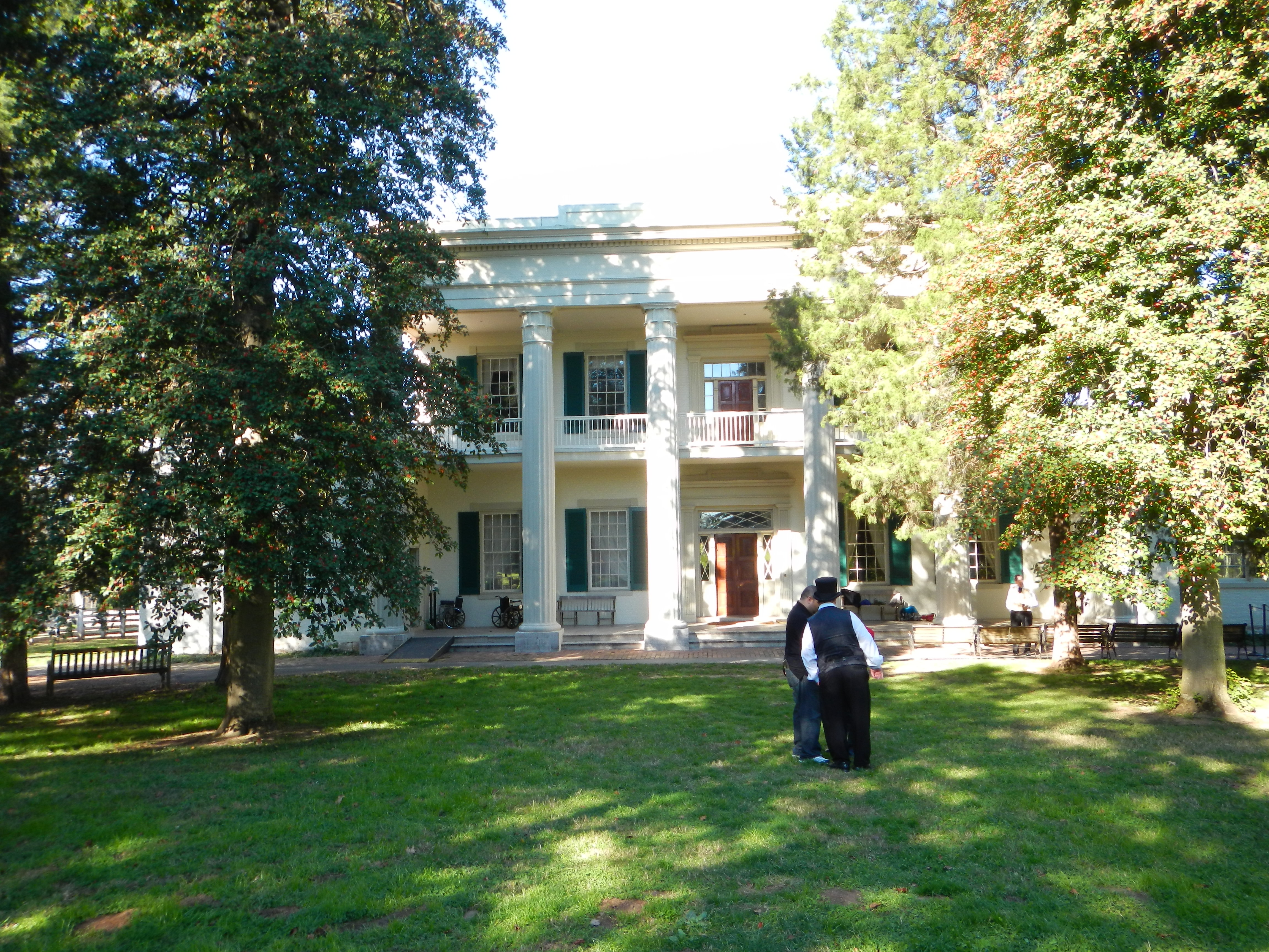 Here's the front of the Hermitage Mansion.
