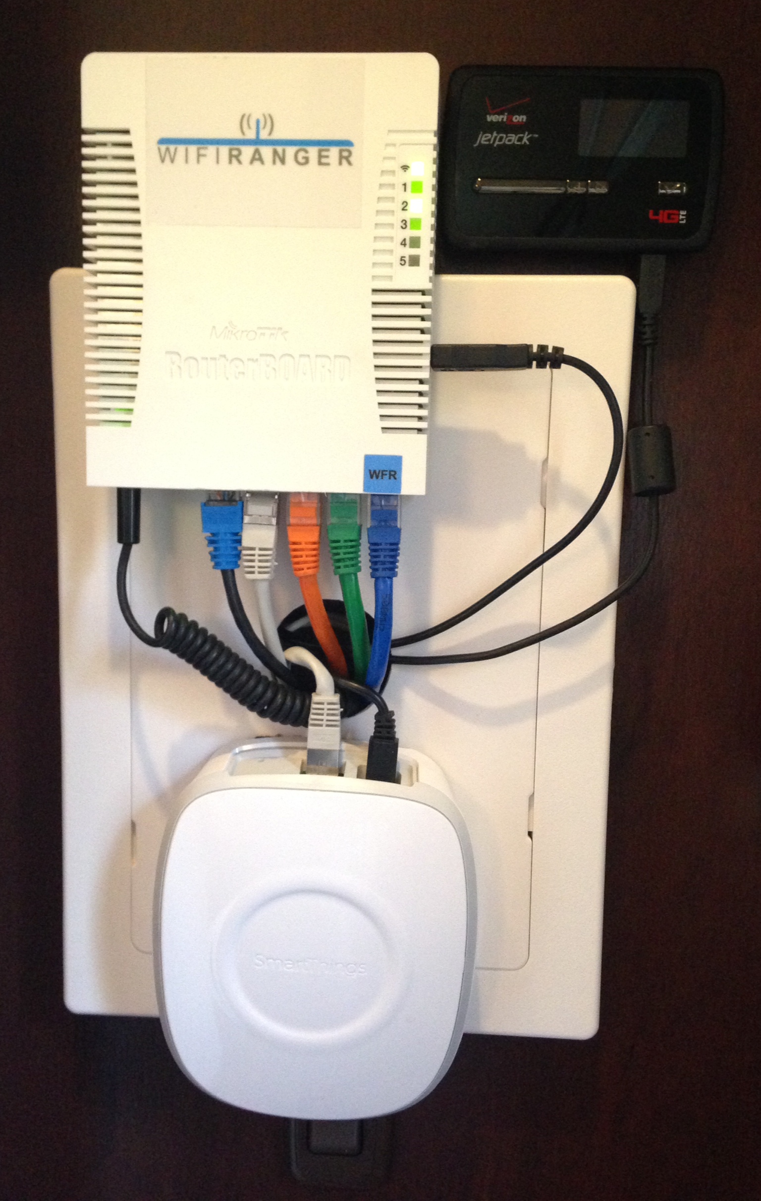 WiFi Ranger GO Router, Smartthings Hub and Novatel  4620LE Cellular Modem