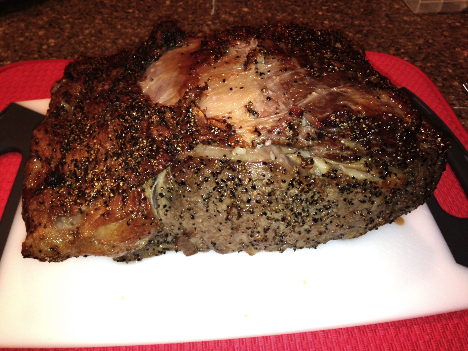 Prime Rib Cooked (on cutting board) - Not Carved 2