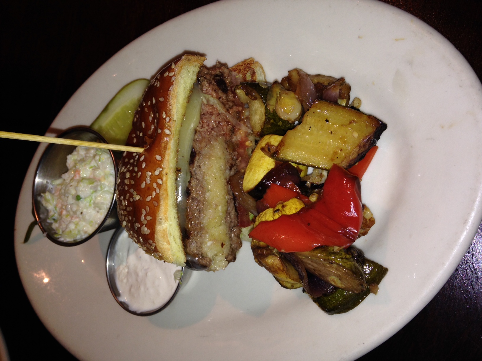 Wildfire - Oakbrook, IL - Horse Radish Stuffed Burger - Dec 2013