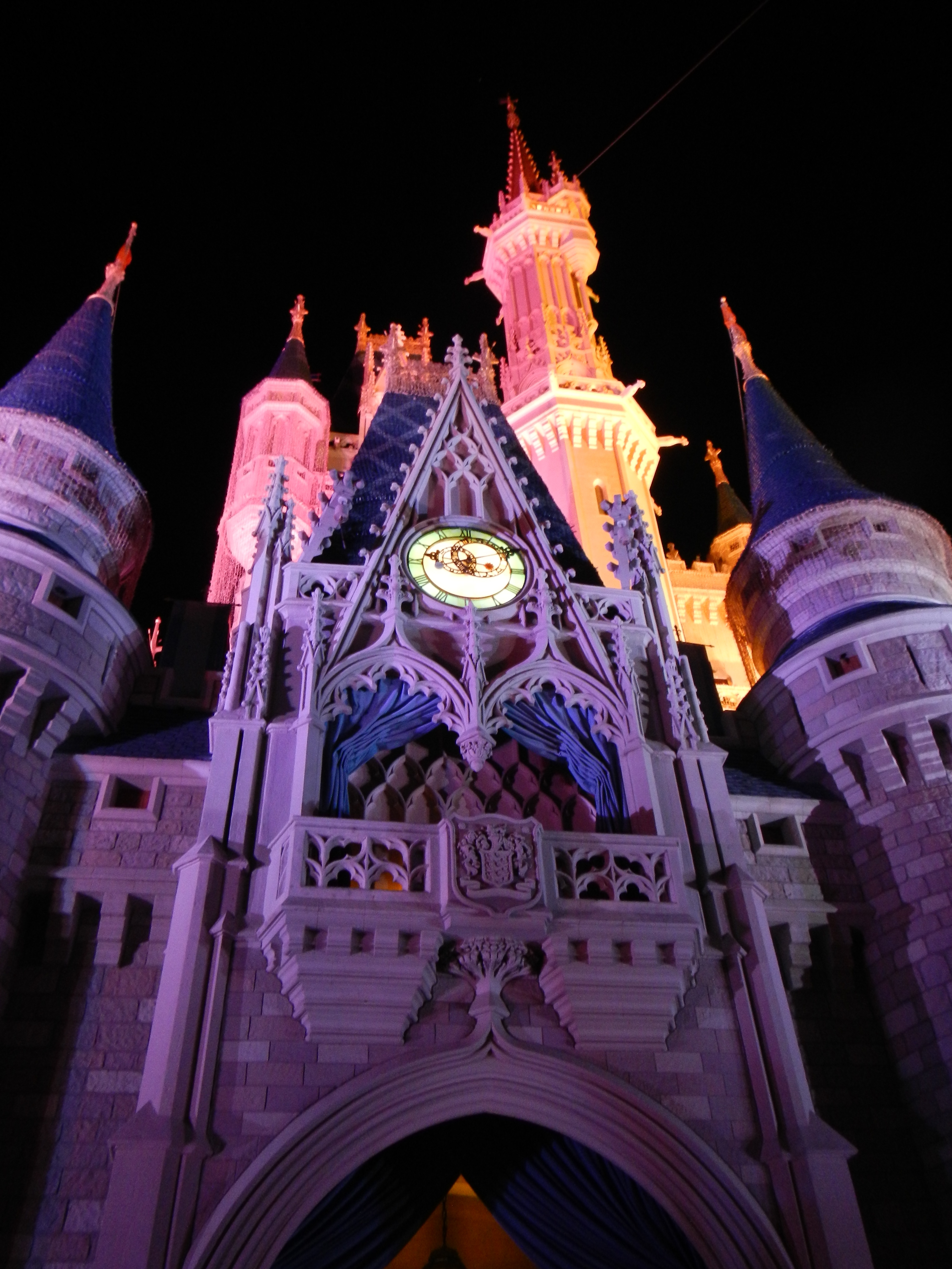 The nighttime images of the Cinderella's Castle are pretty cool.