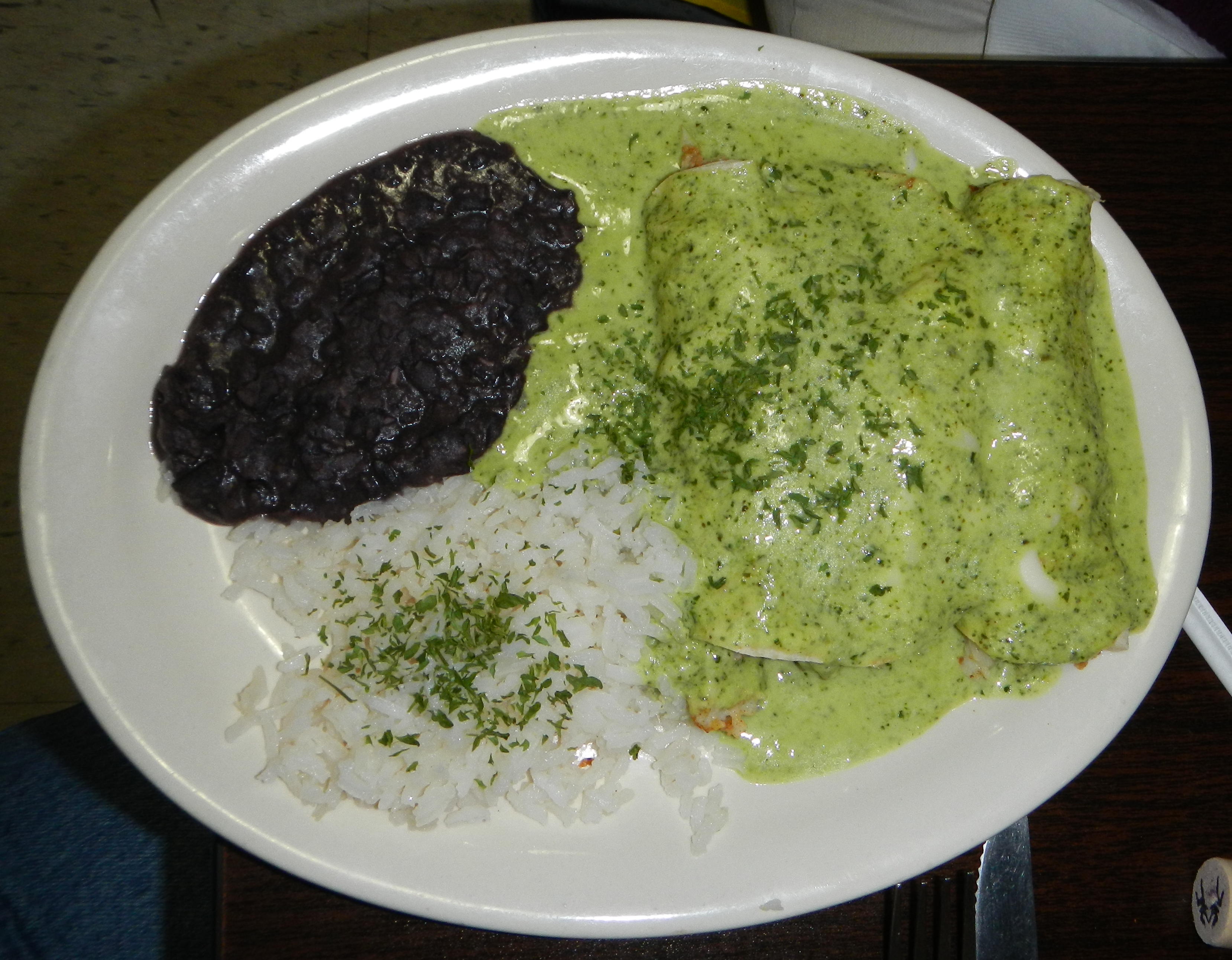 Lime and Cilantro Fish Enchiladas