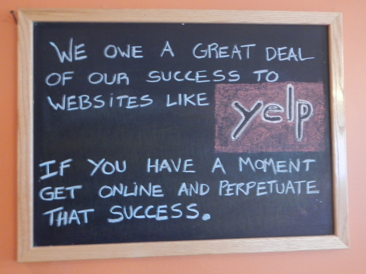 Sunset Grill - Yelp Sign 19