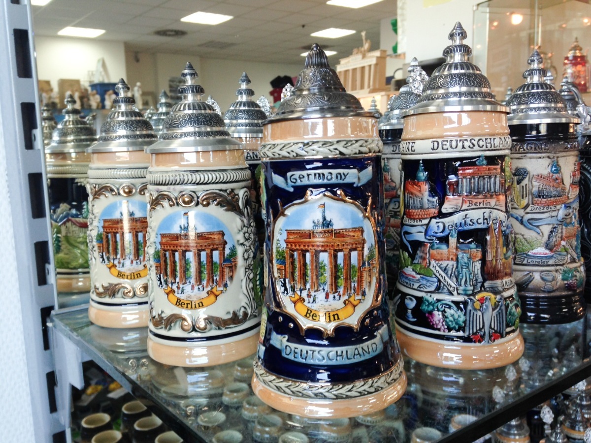 We didn't buy any steins, but they were cool.