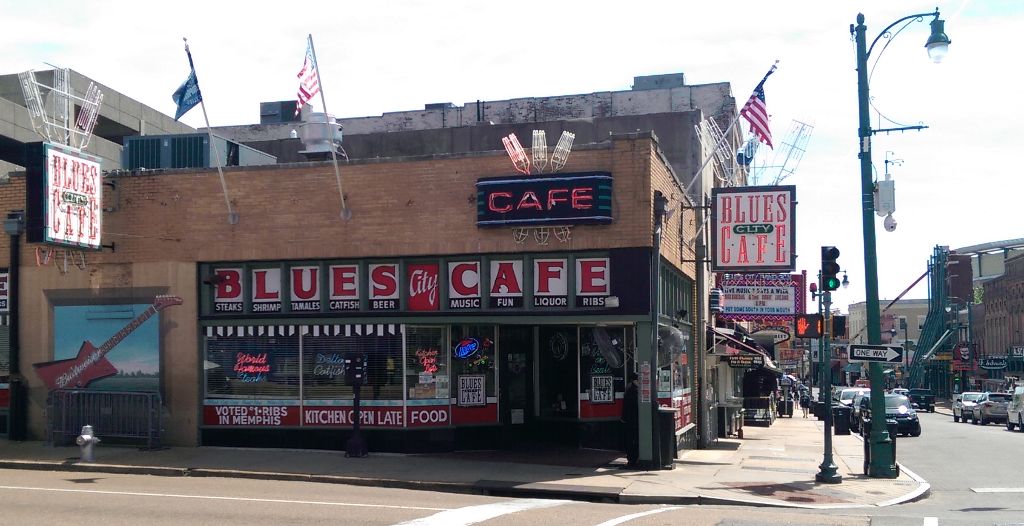 Blues City Cafe - where we had lunch today