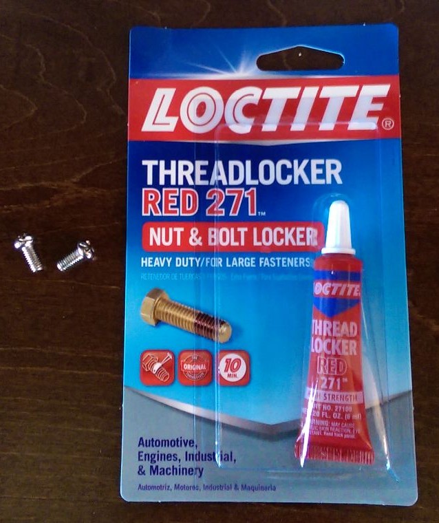 The fix to ceiling fan blade screws that fall out: Loctite Threadlocker Red 271