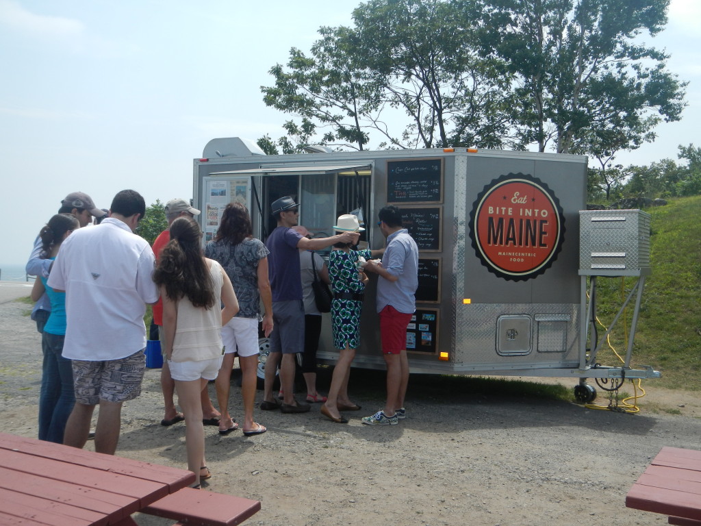 Maine - Cape Elizabeth - Fort Williams Park - Mainecentric Food Truck.  We had Lobster Rolls from this truck for lunch.  VERY good!