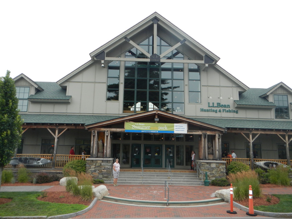 Maine - Freeport - LL Bean.  Here's the front of one of their four stores here.